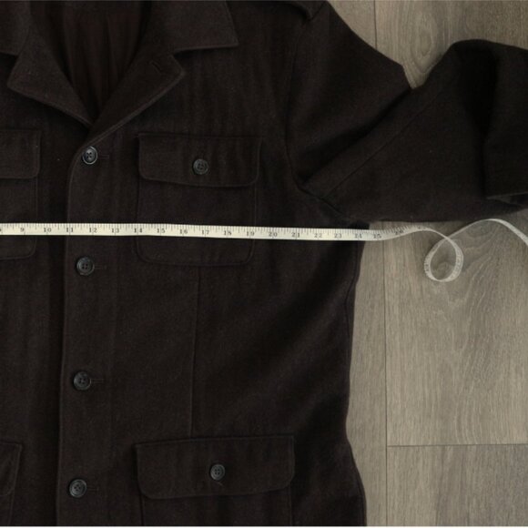 Banana Republic Brown Wool Military/Field Jacket - Size XL - Picture 6 of 10